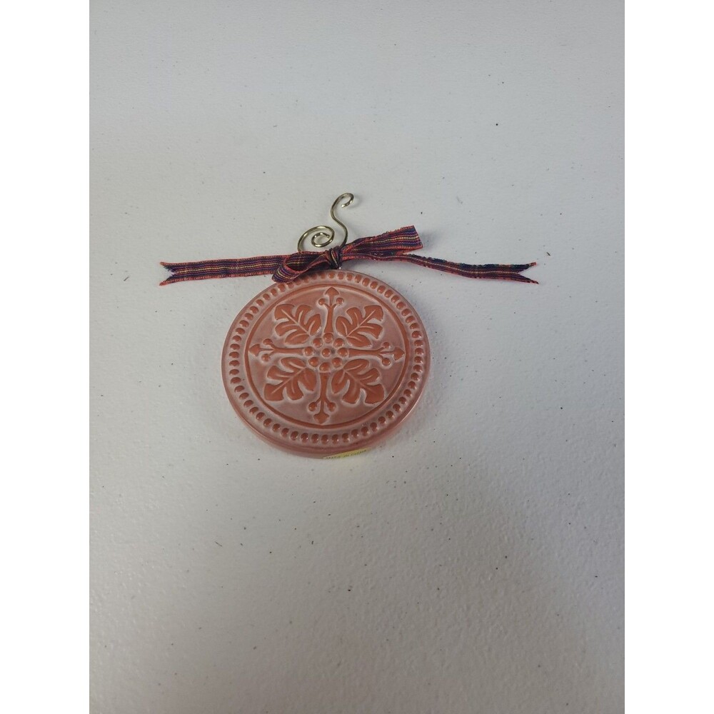 COOKIE PRESS XMAS ORNAMENT DEMDACO FOLIAGE STONEWARE BY TIGUE & TURNER RECIPE